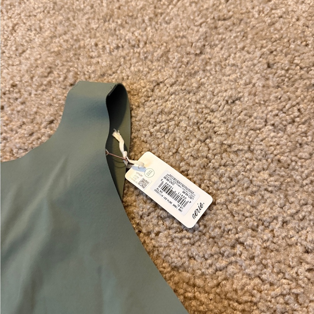 aerie Sage Green Scoop Neck Bodysuit - Picture 6 of 7